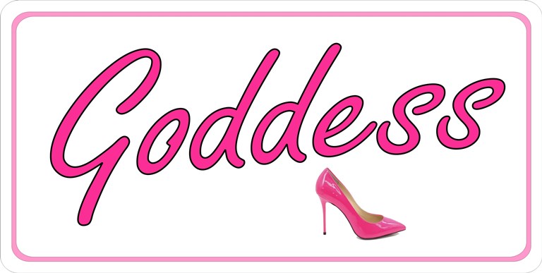 Goddess Photo License Plate