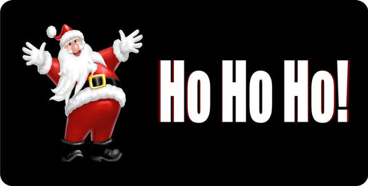 Santa Ho Ho Ho Photo License Plate