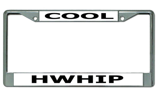Cool Hwhip Chrome License Plate Frame