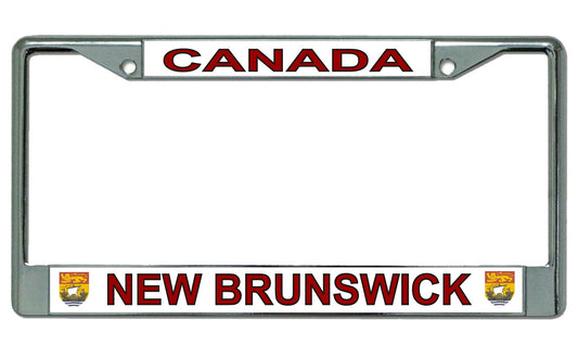 Canada New Brunswick Chrome License Plate Frame
