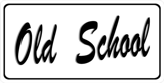 Old School Photo License Plate