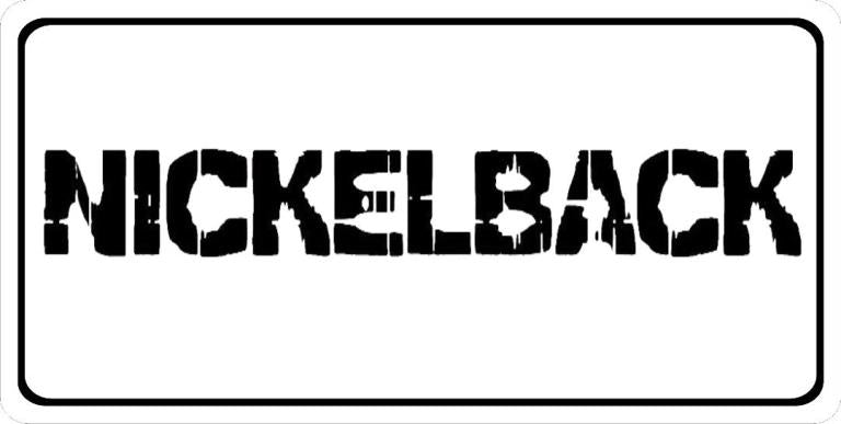 Nickelback Script Photo License Plate