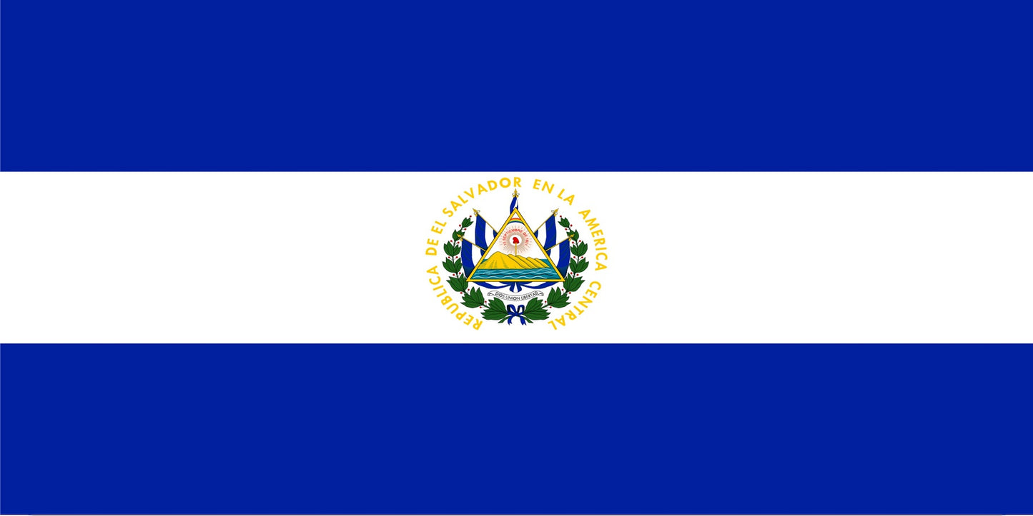 El Salvador Flag Photo License Plate