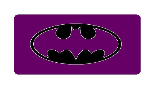 Batman Purple Logo Photo License Plate