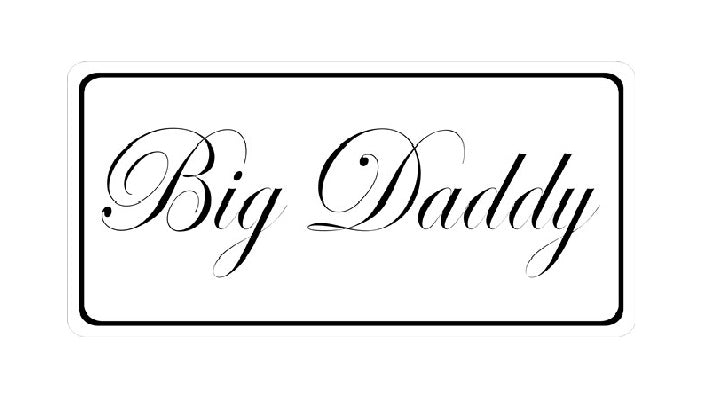 Big Daddy Photo License Plate