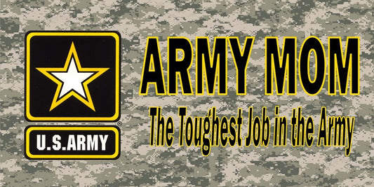 Army Mom Photo License Plate