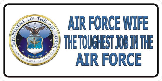 Air Force Wife Photo License Plate