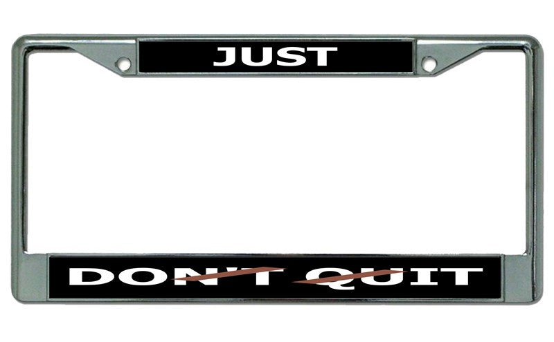 Just Do ... It Chrome License Plate Frame