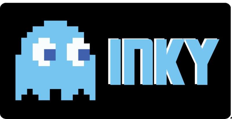 Pac-Man Inky Photo License Plate