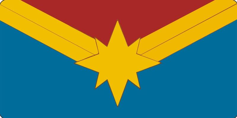 Ms. Marvel Logo Photo License Plate