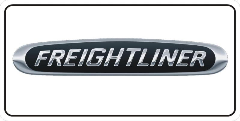 Freightliner Logo On White Photo License Plate