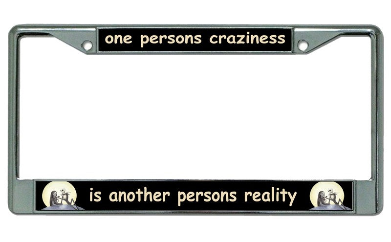 Nightmare Before Christmas Jack Chrome License Plate Frame