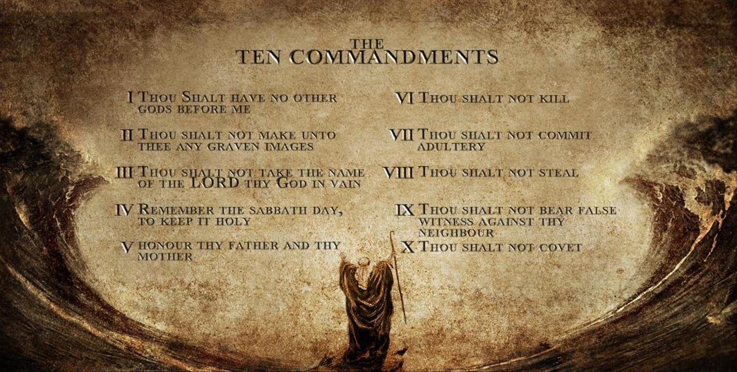 The Ten Commandments #2 Photo License Plate