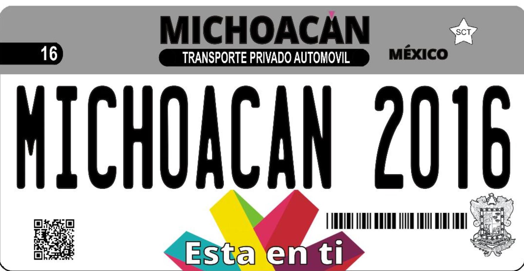 Michoacan Mexico Photo License Plate