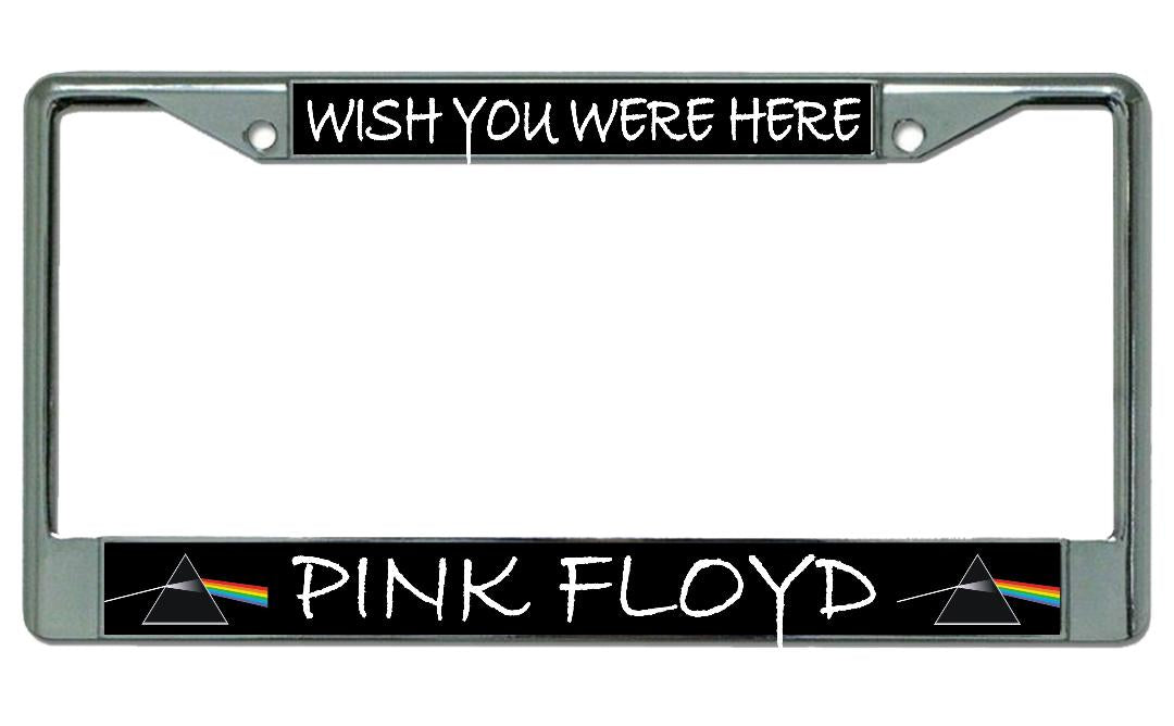 Pink Floyd Wishing You Were Here Chrome License Plate Frame