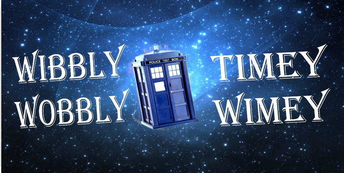 Wibbly Wobbly Timey Wimey Photo License Plate