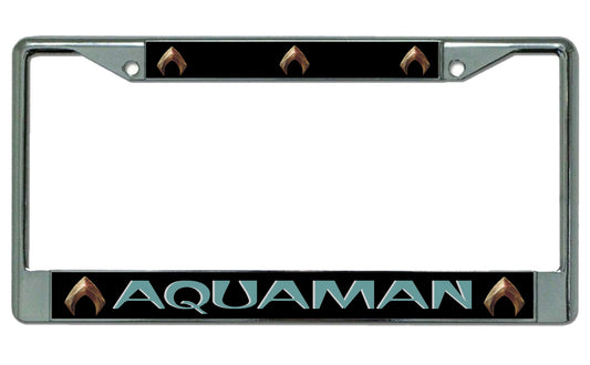 Aquaman Chrome License Plate Frame