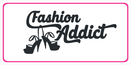 Fashion Addict Photo License Plate