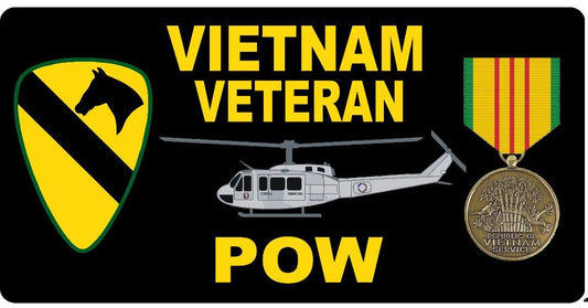 Vietnam Veteran POW Photo License Plate