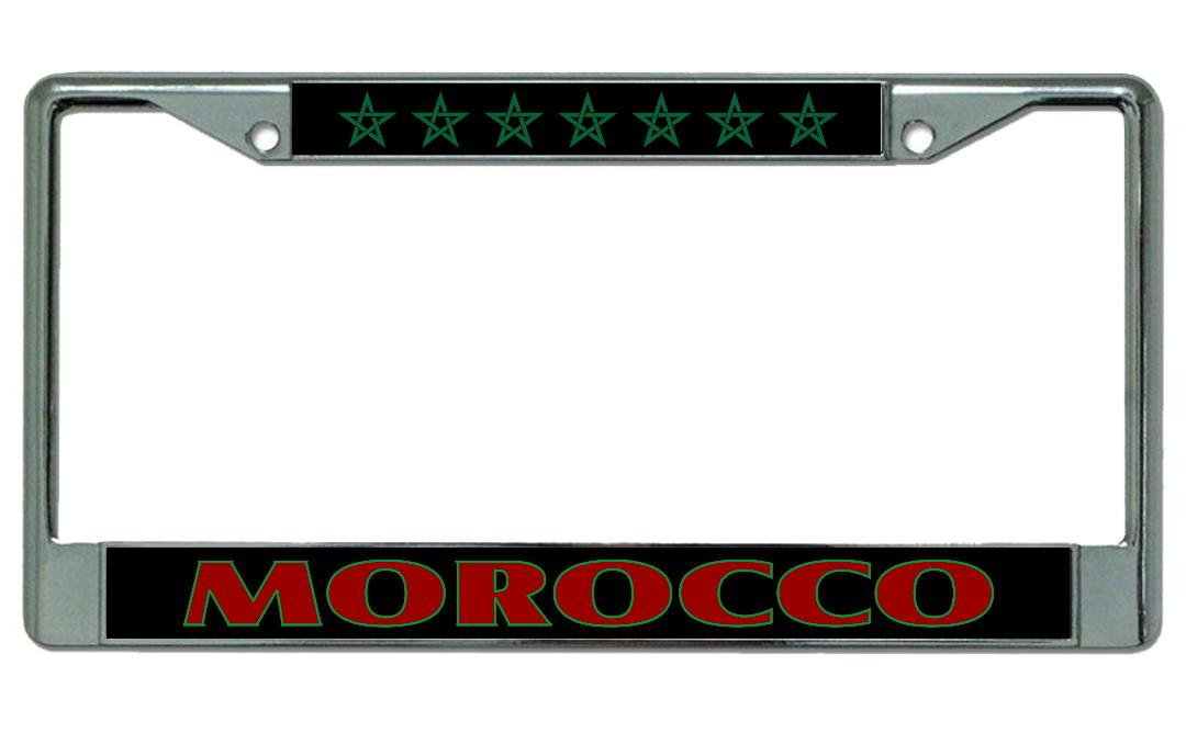 Morocco Chrome License Plate Frame