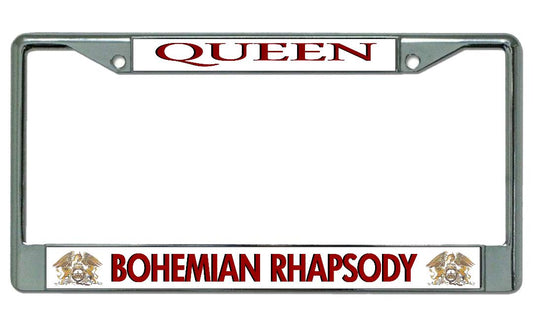 Queen Bohemian Rhapsody Chrome License Plate Frame