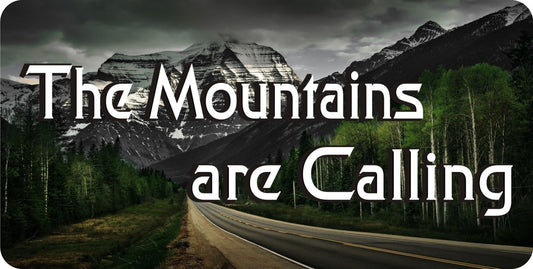 The Mountains Are Calling #2 Photo License Plate