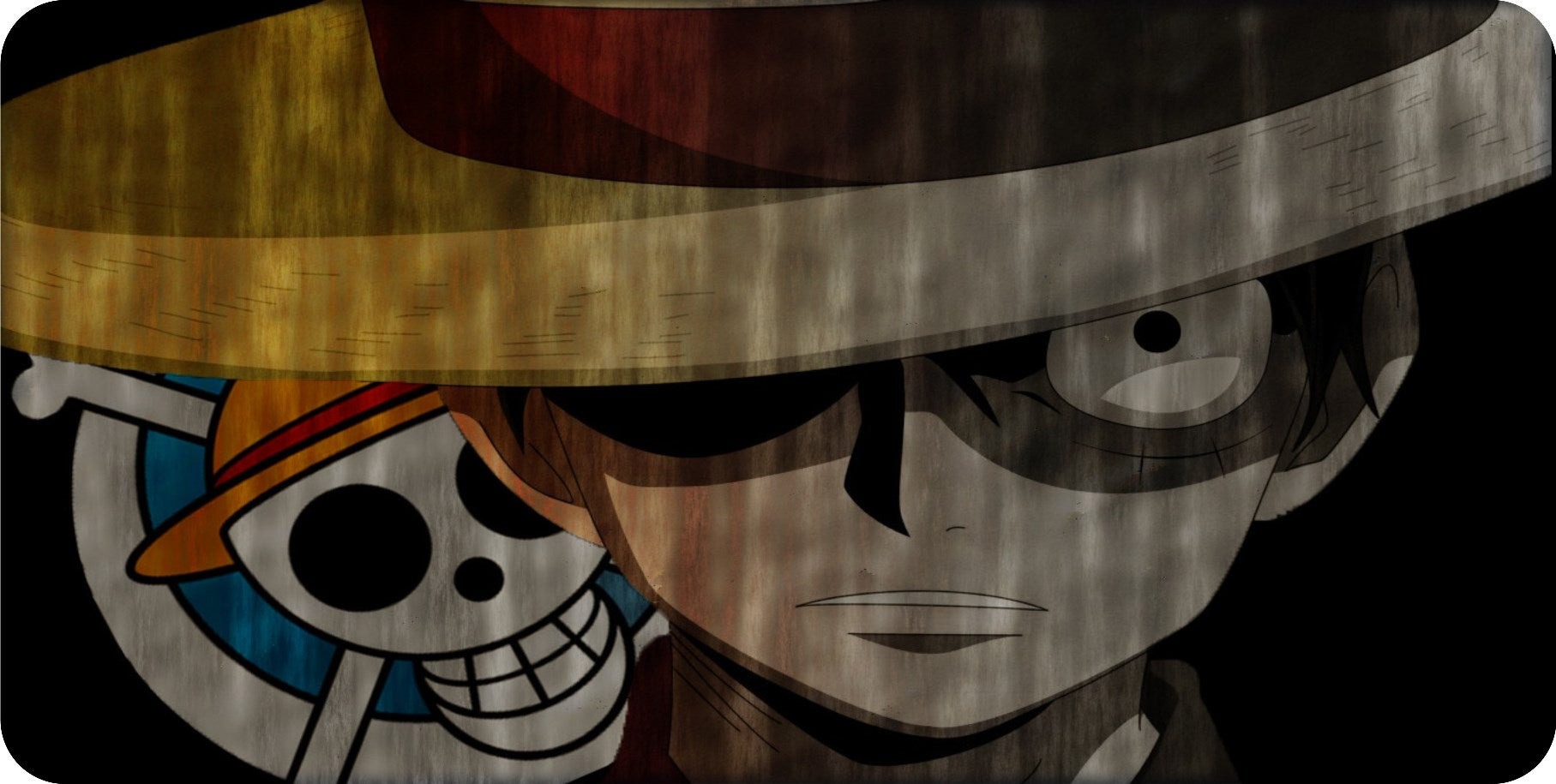 One Piece Monkey D Luffy Photo License Plate