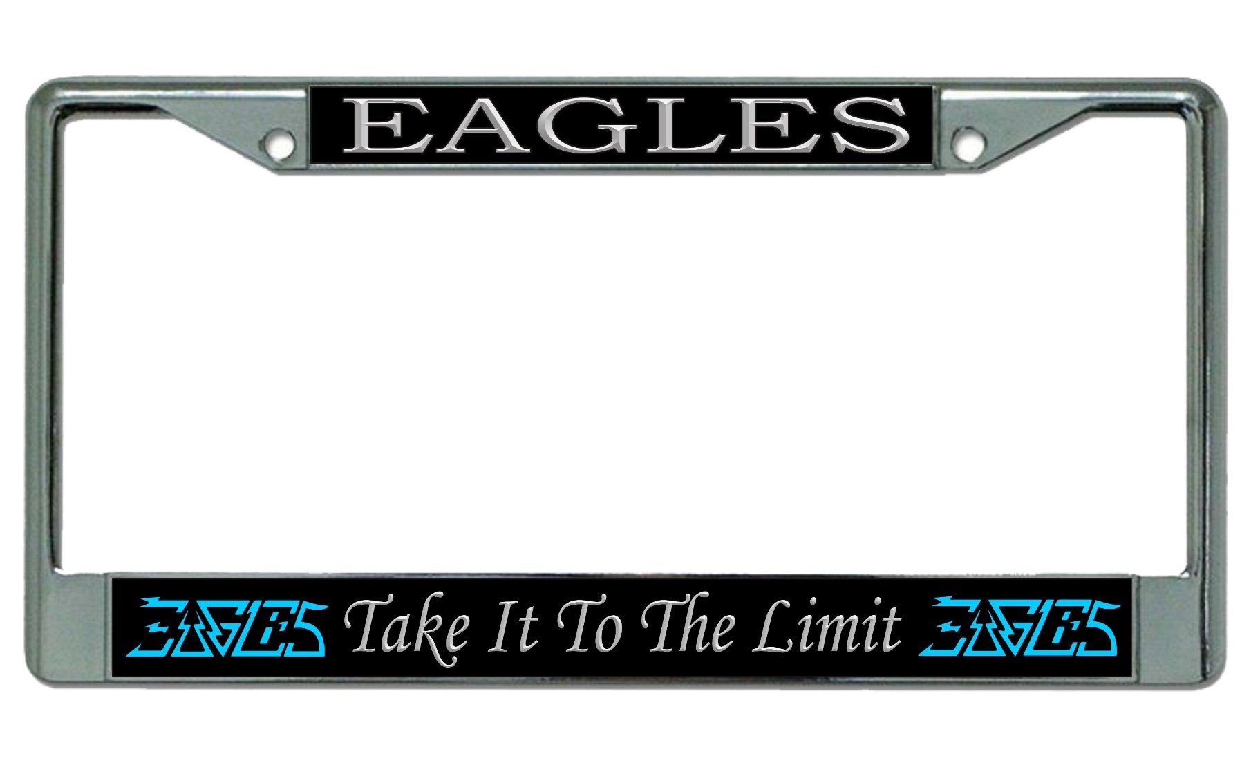 Eagles Take It To The Limit Chrome License Plate Frame