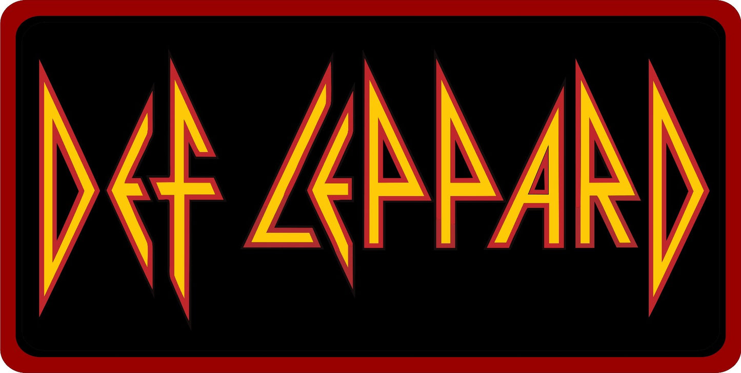 Def Leppard Photo License Plate