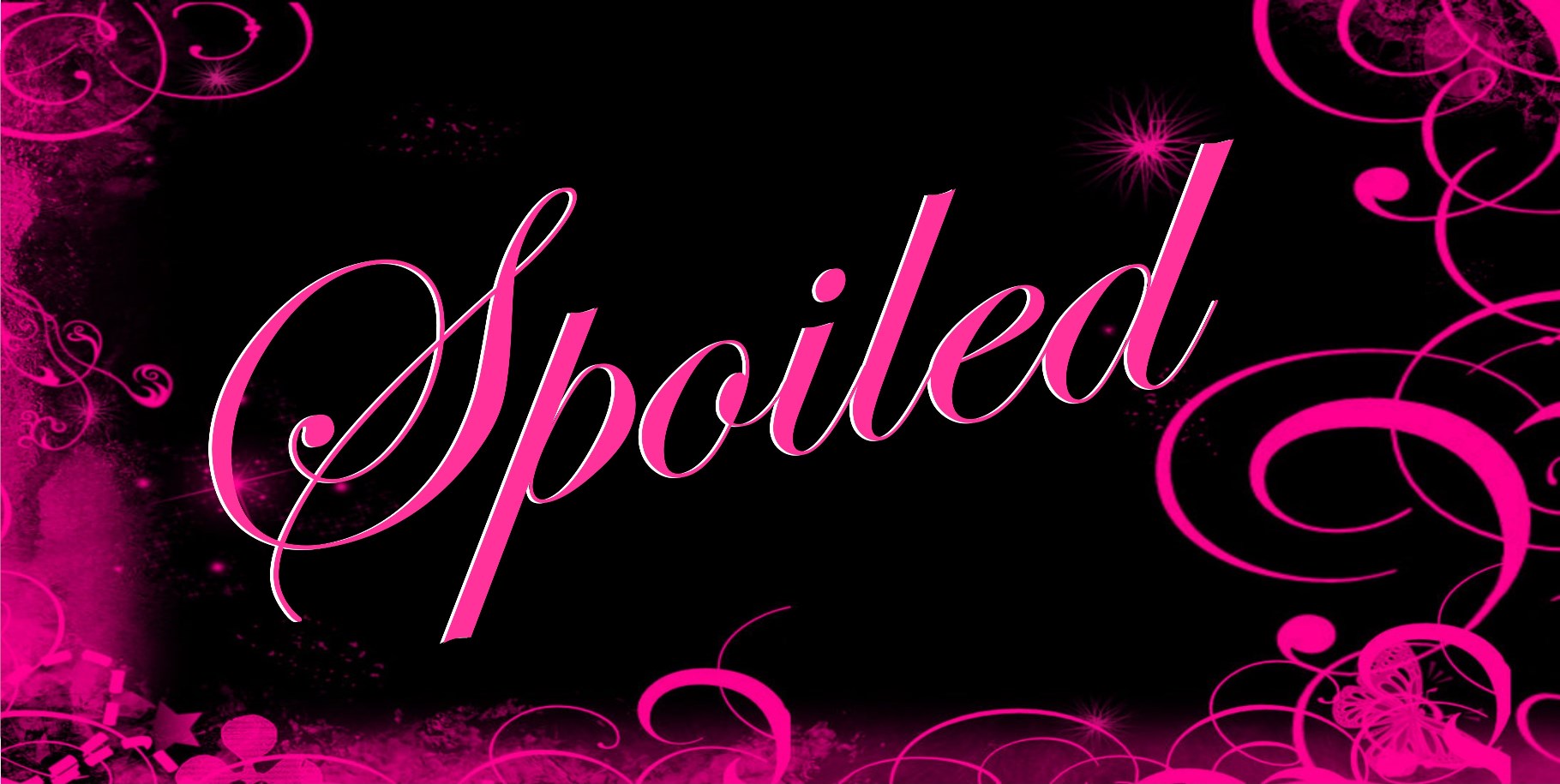 Spoiled Pink Design Photo License Plate