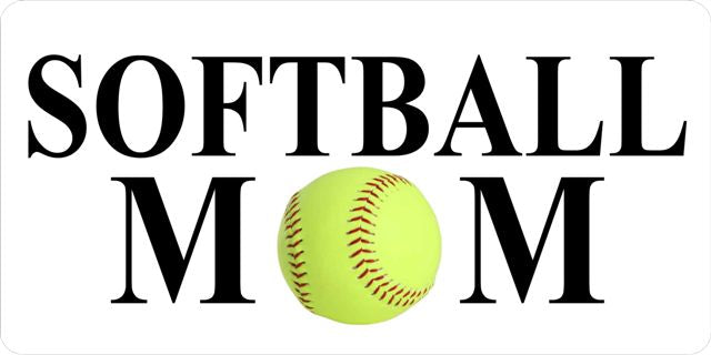 Softball Mom License Plate