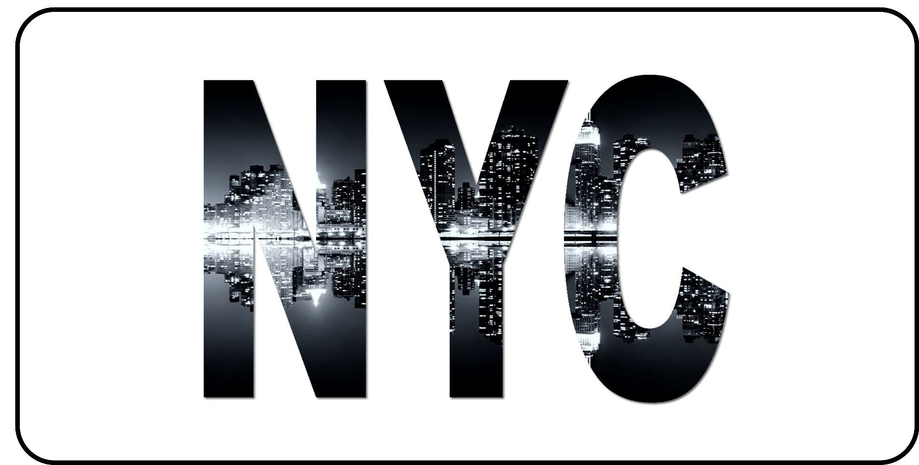 NYC Photo License Plate