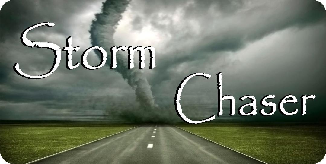 Storm Chaser Photo License Plate