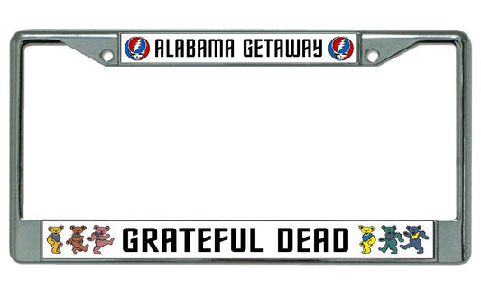 Grateful Dead Alabama Getaway Chrome License Plate Frame