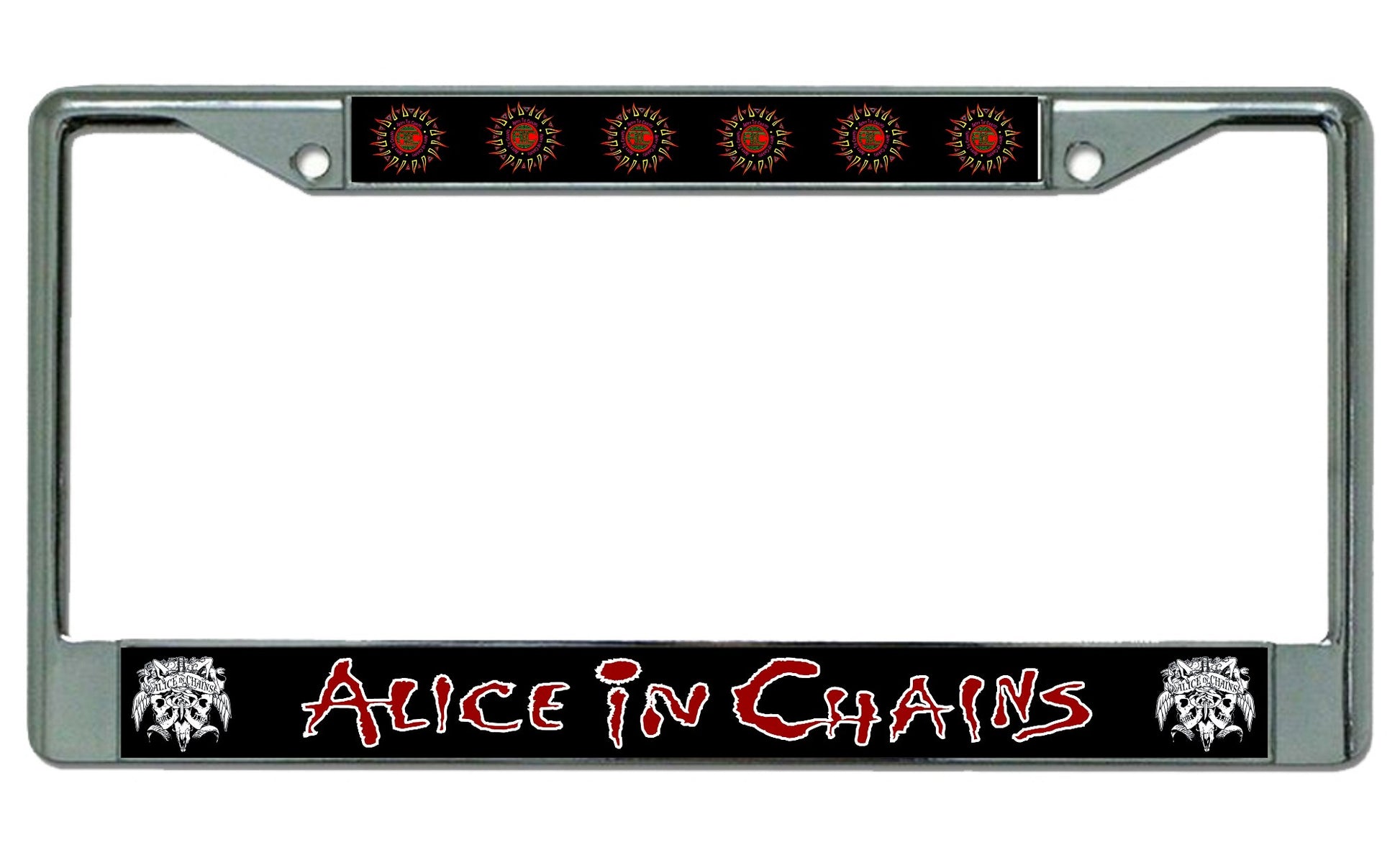 Alice In Chains Chrome License Plate Frame