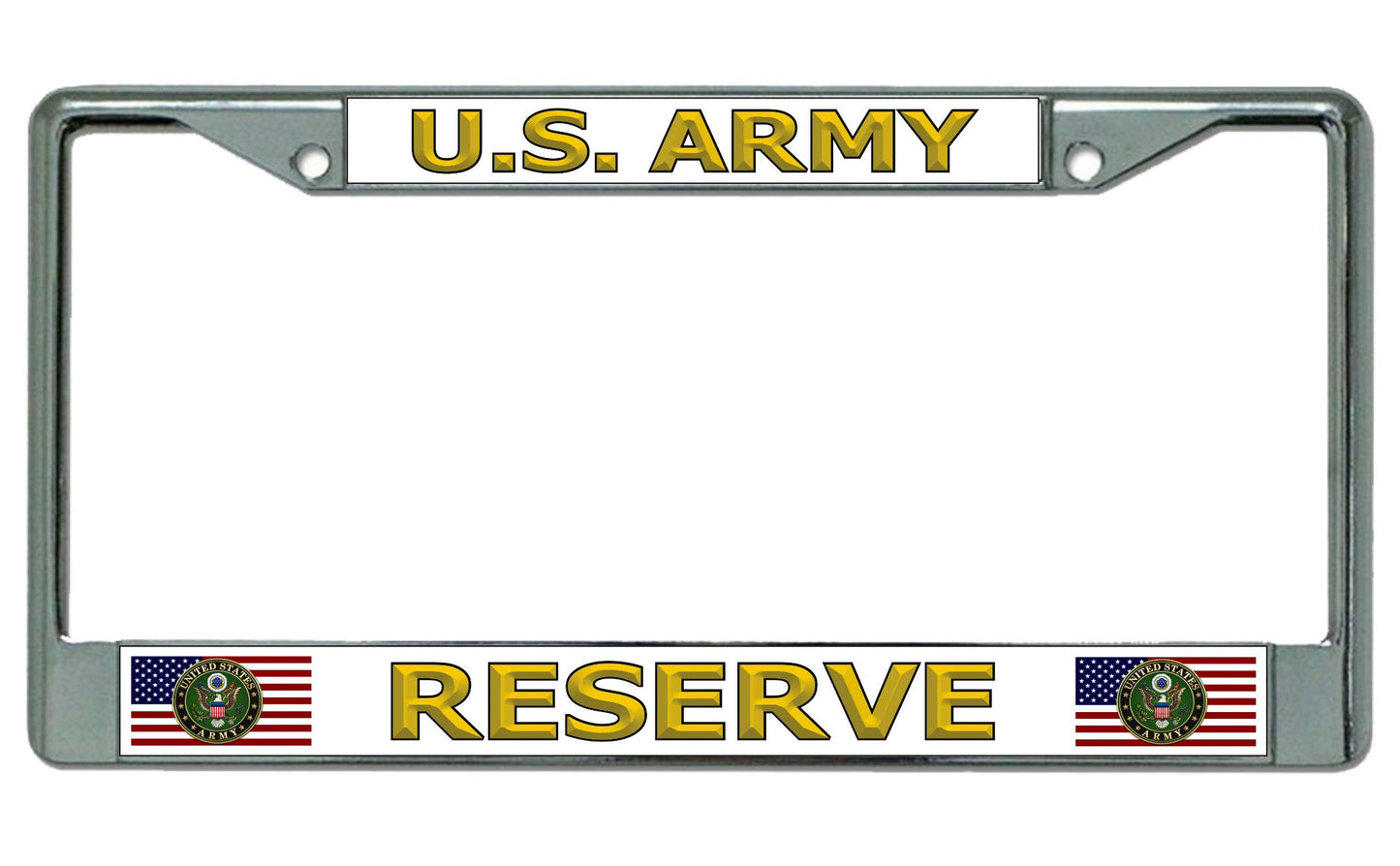 U.S. Army Reserve Chrome License Plate Frame