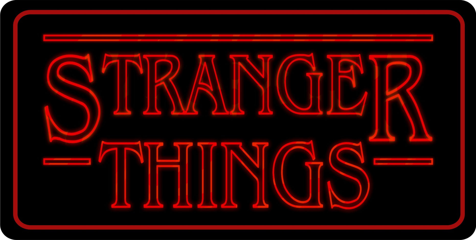 Stranger Things Photo License Plate