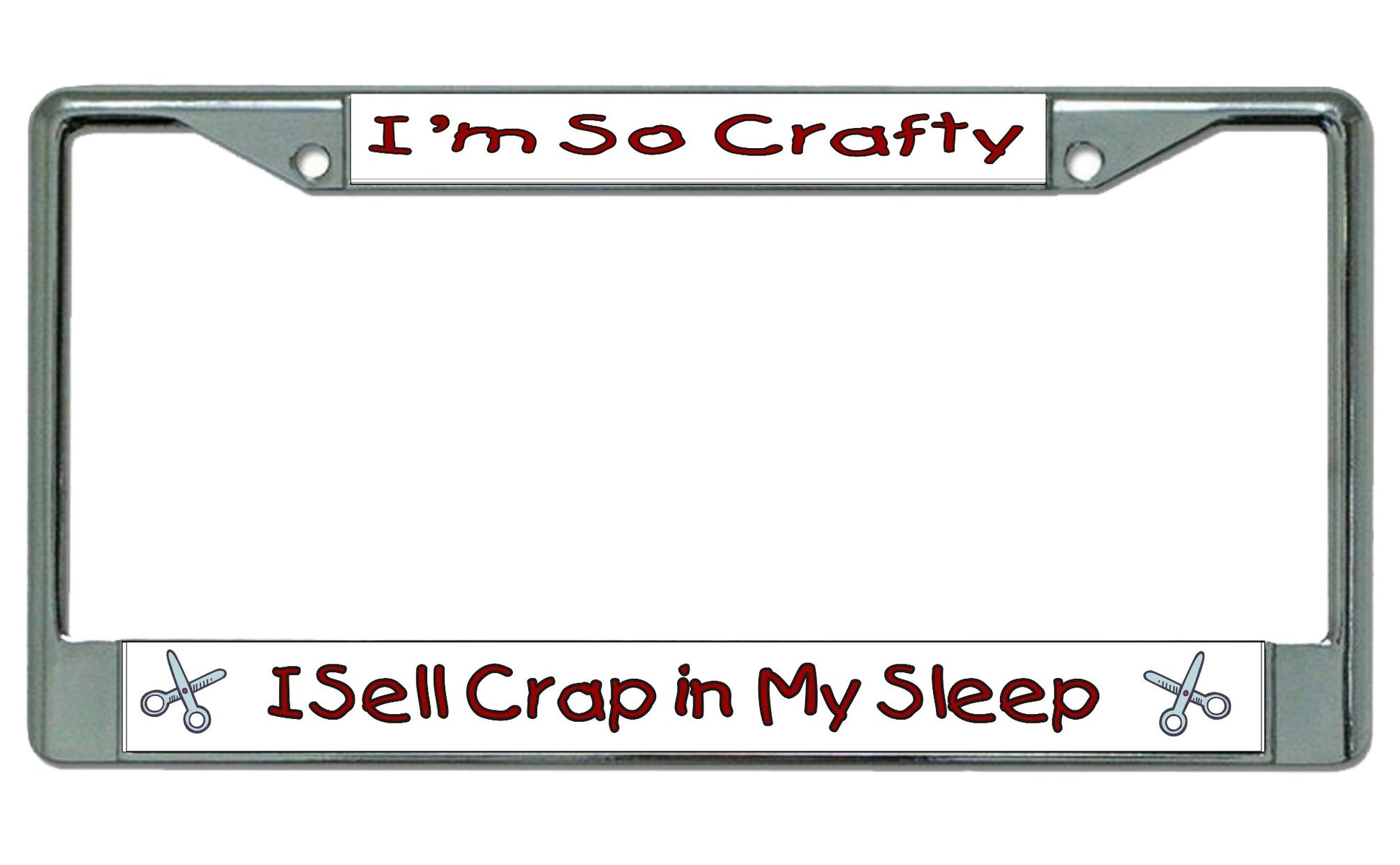 I'm So Crafty … Chrome License Plate Frame