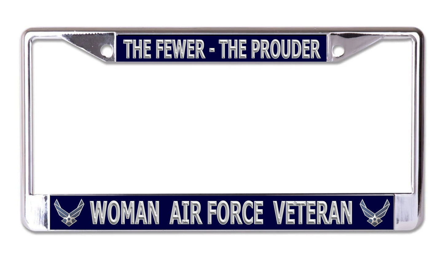 Woman Air Force Veterans … Chrome License Plate Frame