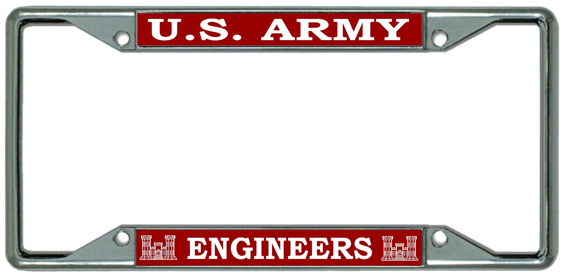 U.S. Army Engineers Every State Chrome License Plate Frame