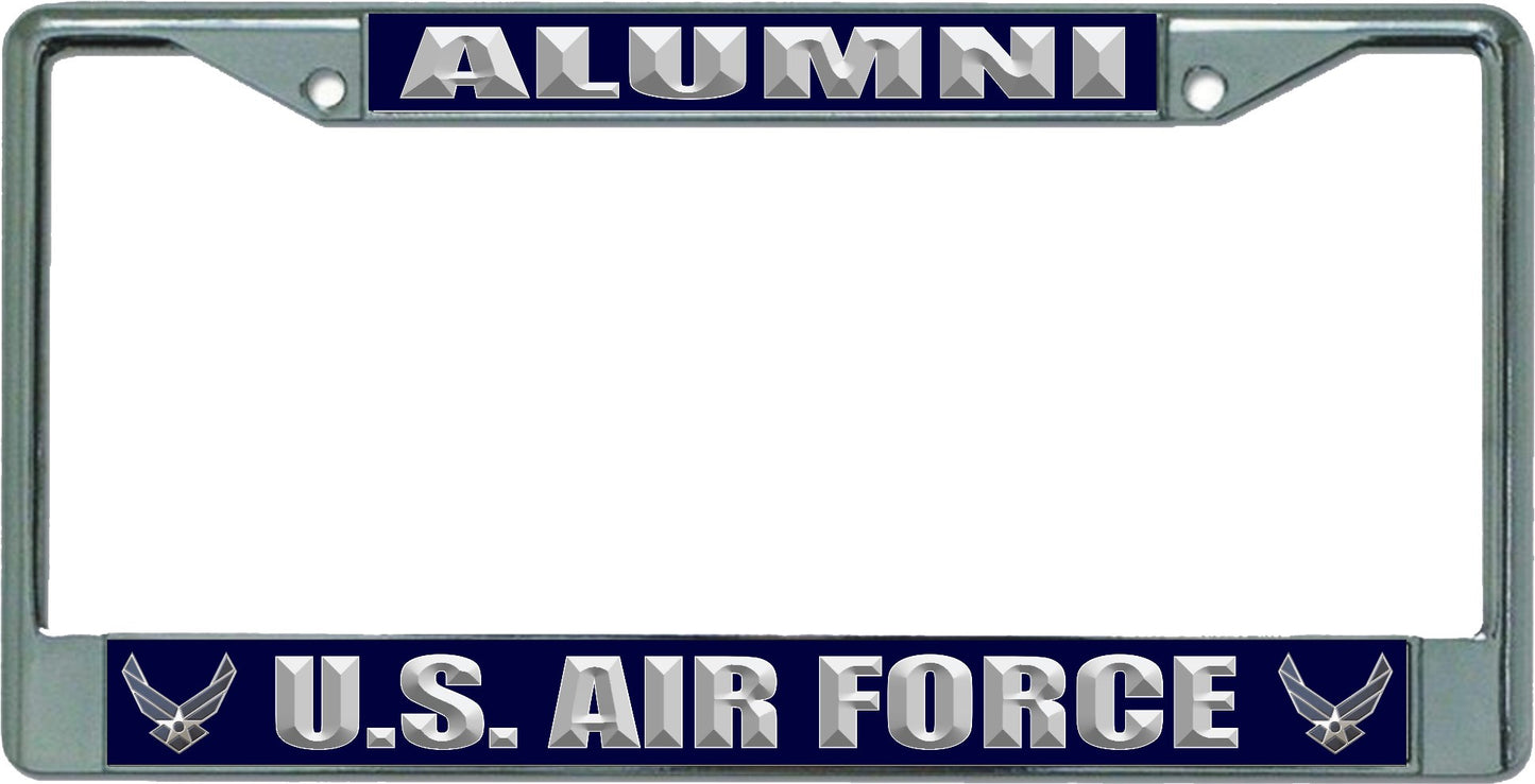 U.S. Air Force Alumni Chrome License Plate Frame