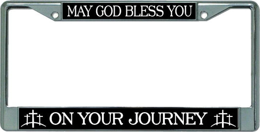 May God Bless You … Chrome License Plate Frame