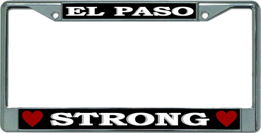 El Paso Strong Chrome License Plate Frame