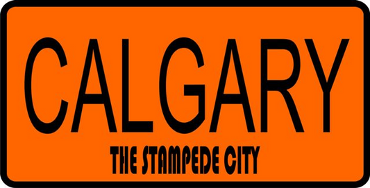 Calgary The Stampede City Photo License Plate