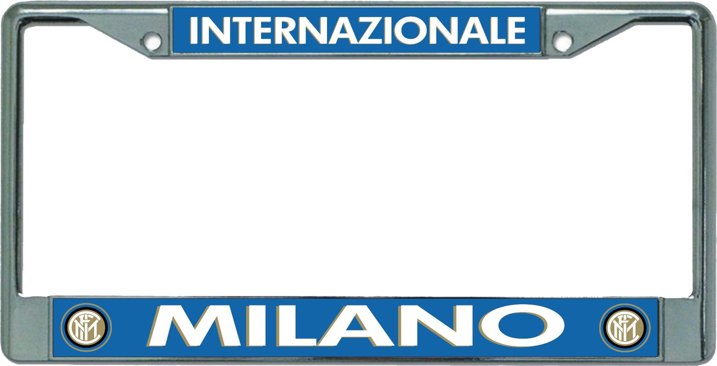 Internazionale Milano Chrome License Plate Frame