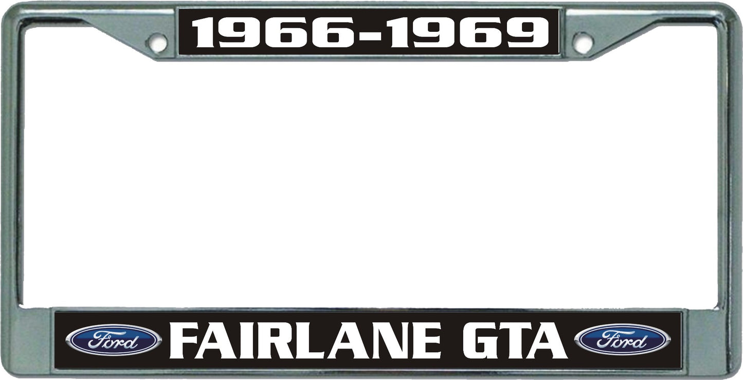 Ford Fairlane GTA Chrome License Plate Frame