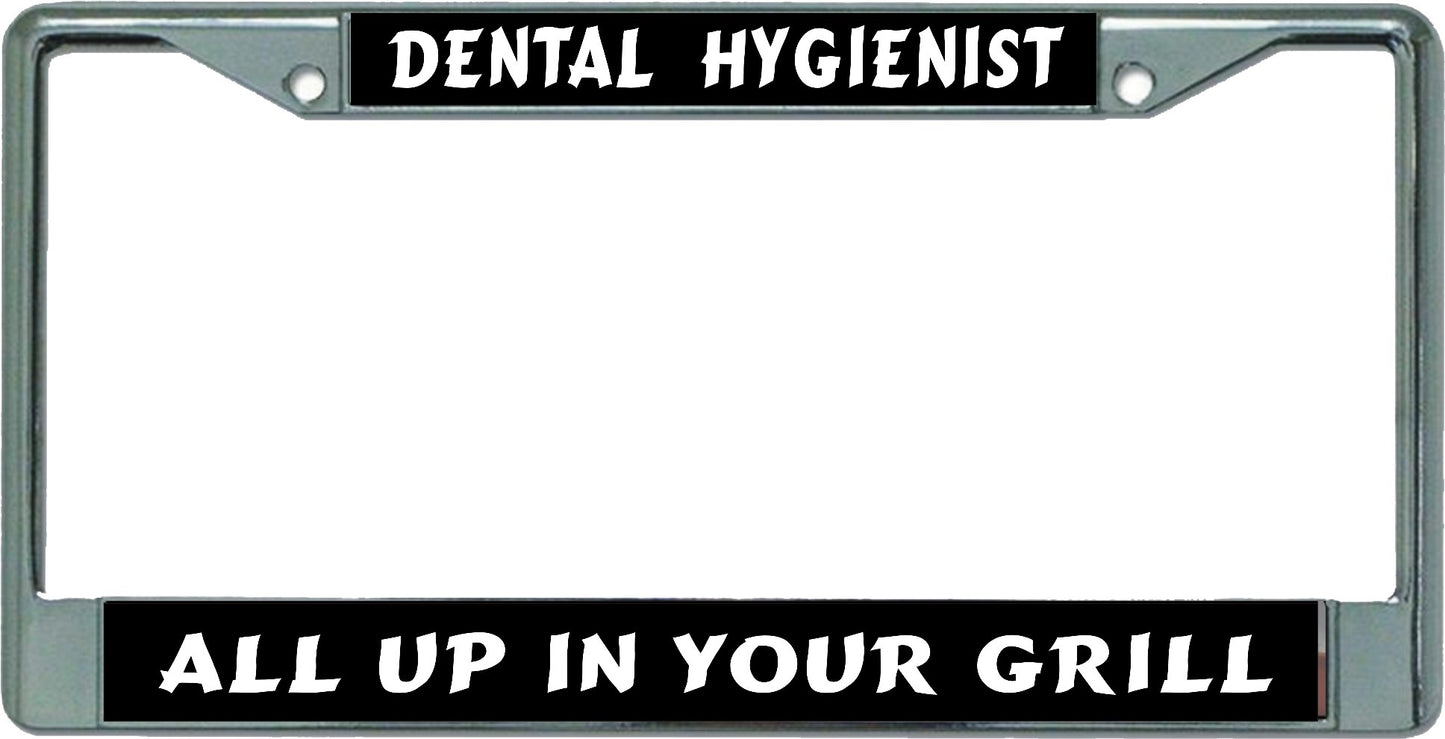 Dental Hygienist … Chrome License Plate Frame