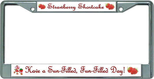 Strawberry Shortcake Fun Filled Day Chrome License Plate Frame