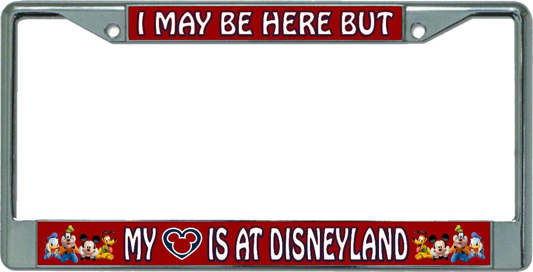 My Heart Is At Disney #2 Chrome License Plate Frame