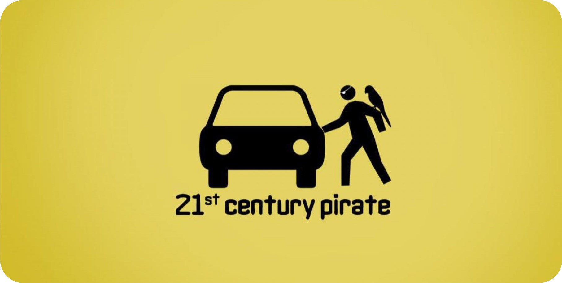 21st Century Pirate Photo License Plate